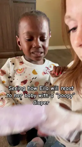 Not how i thought it would go but still too cute and funny! #eilapraise #toddlersoftiktok #poopydiperbaby #kidsoftiktok #fyp 