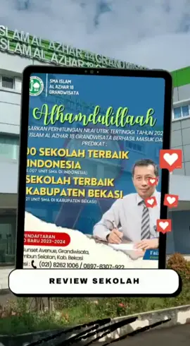 Alhamdulillah wa syukurillah.. 
 SMA Islam Al Azhar 18 Grand Wisata masuk peringkat 10 sekolah terbaik Se-kabupaten Bekasi dan 1000 Sekolah terbaik di seluruh Indonesia
 
 Semoga kedepannya diberikan hasil yang lebih baik lagi... Aamiin