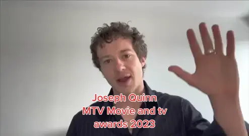 Joseph Quinn won the MTV Movie and TV Award for best Breakthrough performance 2023 for Eddie Munson in Stranger Things #josephquinn #joequinn #mtvmovieandtvawards #eddiemunson #award #mtvmovieawards2023 
