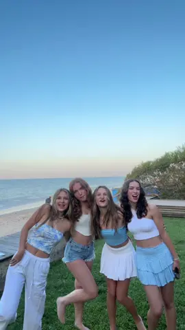 “lets all wear white and blue” #Summer #friends #girls #pinterest #coastal #beach #sunset #justleahgrwm 