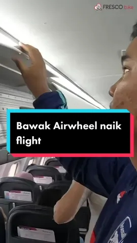 Replying to @Tasyaaa  kita dab test dah bawak airwheel flight ke Terengganu.