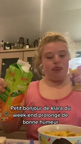 Klara de bonne humeur pour vu que ça dur 😂🥰#mafille #family #handicap #t21 #pourtoi #foryou #Vidéosdrôles #girls #pourtoipage #anime 