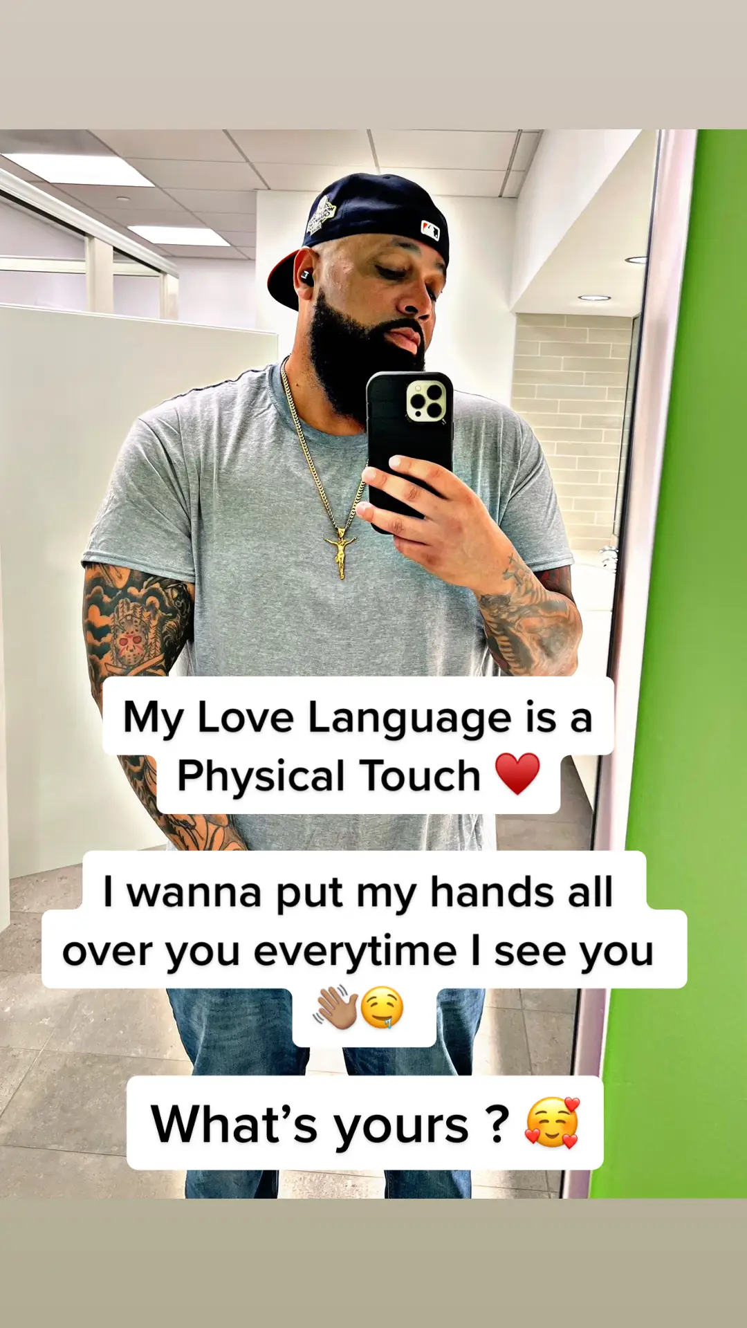 Whats yours  #FYP #beardsandtattoos #bigtok #bigboyseason #healthiswealth #beardedblackmen #lovelanguage #fypシ゚viral #comeheregirl 