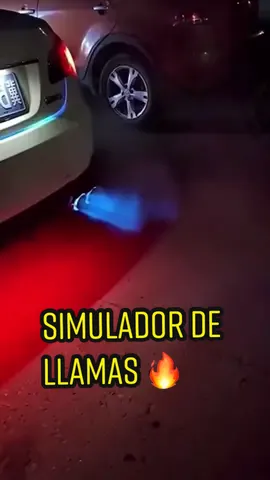 Simulador de llamas 🔥 #accesorioscars #iluminacionled #accesoriosparacoche #jdm #tiktokautos 