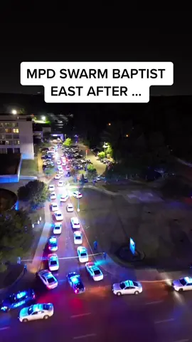 Never seen this much police presence ever at a hospital that i can remember … #memphis #police #foryou #foxnews #thedopeacademy 