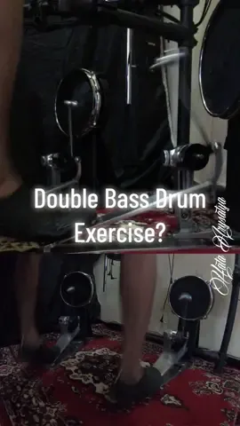 Double bass 👊🏻😀 ... #hataarysatya #drums #drummer #medelidrums