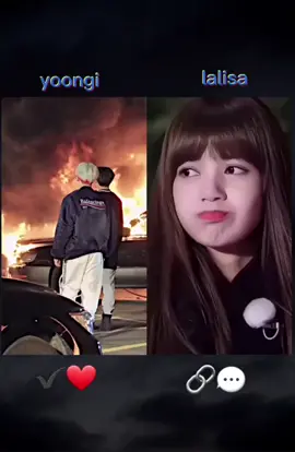 💞💞 #yoongi #lalisa #bts #blackpink 