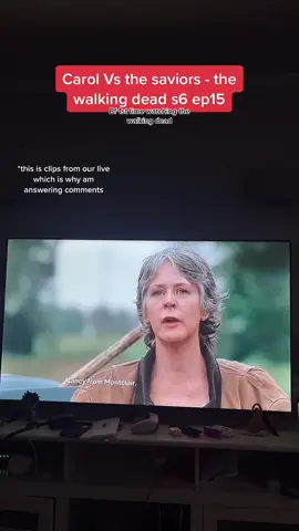 *This is from the live where we wayched Ghe Walking Dead s6 ep15 on the live. Thats why you hear me repkying to comments and talking to people. #thewalkinkdead #thewalkingdeadseason6 #thewalkingdeadcarol #caroltwd #thewalkingdeadreactions #boyfriendreaction #twdreactions #thewalkingdeadtiktok #twdtiktok #tvtok #tvreactionseries #twdamc #thewalkingdeadclip #daryltwd #ricktwd #negantwd #negan #thesaviorstwd #negansaviors #alexandriatwd 
