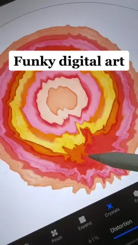 Making a funky artwork using Procreate’s basic tools  #digitalart #procreate #art #artwork #digital