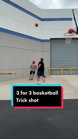 Can we make all 3 in a row?! #trickshot 