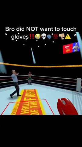 Bro was NOT having it… #vr #boxing  #thrillofthefight #fyp #fypシ #foryou #capcut #thrillofthefightboxing #slumped #ko #knockout #funny #meme 