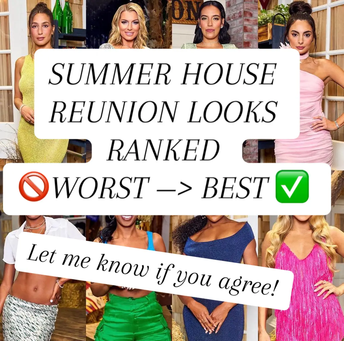 No one really wowed me but #paigedesorbo definitely led the pack and sam trailed. #thoughts ? #summerhouse #summerhousebravo #summerhousereunion #realitytv #popculture #popculturenews #fashion #beauty #fashiontok #lindsayhubbard #bravo #bravotv 