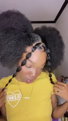 Quick and easy natural hairstyle for school, i look hella young😭(im 18)#fyp #viral #type4hair #naturalhair #foryoupage #naturalhairstyles 