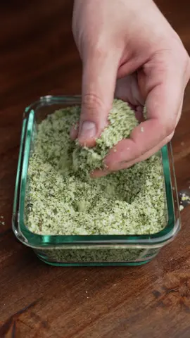 Ive seen @Sonny Hurrell make this so many times and j finally gave it a shot… and it was amazing!  Its been a great way to season steak, venison, and veggies so far, but what do tou want to see?! 1 cup coarse kosher salt 8-10 sprigs of rosemary (just the leaves) 5-6 sprigs of sage (just the leaves) Zest of a small- medium lemon 3- 4 cloves of crushed garlic Make sure you strip the leaves off of both the sage and rosemary sprigs.  Then its as simple as adding all the ingredient to a food processor, and process on high until well everything is uniform!  The salt should keep for atleast a week in the fridge!  #rosemarysalt #flavoredsalt #seasonedsalt #Recipe #Foodie #salt 