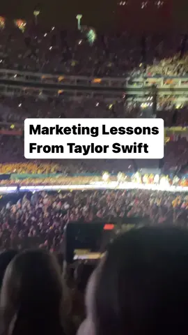 I never thought I would say this, but... Taylor Swift’s concert was the best I've ever attended, and it was full of lessons, too! 🎤 Taylor gives more than expected. She sang for over three hours, and the only breaks were fast outfit changes. 🎵 Taylor grabs your attention and keeps it for over three hours! The coordination and planning allowed one song to seamlessly transition to the next without significant downtime.  🎶 Taylor gives 110% at every concert and during every concert song. She shows up consistently, and people know what to expect. 🎹 Branding matters. Each song was a mini music video with great attention to detail, including the outfits, props, and choreography. They say she had over fifty tractor-trailers and sixteen flatbed tractor-trailers.  🎼 Taylor is a master storyteller. She used a story format to take the audience through the eras of her tour. She commands attention and makes everyone easily feel a part of the story.  People dressed in their favorite era, the merch lines were extremely long, and each concert attendee had a light-up bracelet synchronized to the music allowing the audience to feel a more significant part of the show. Whether you like her or not, Taylor Swift is an incredible entertainer that we can all learn from. Are you a Swiftie? #marketingtips #taylorswifterastour #swiftie #marketinglessons 