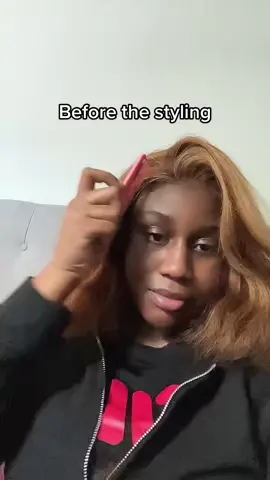 Looked a mess but we made it right #wig #wigs #amazonwig #stylingwigs 