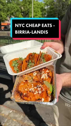 NYC Cheap Eats - Birria-Landia - Part 1 of 10 affordable eats from the recently released NY Times 100 Best Restaurants list! While most places on the list are at higher price points, this series highlights a few gems marked with only one $ sign. 📍 Trucks in Jackson Heights, Lower East Side, Williamsburg and The Bronx  #nyccheapeats #cheapeats #birrialandia #birria 