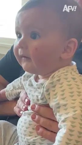 This baby’s a hit! 🤣 #afv #funnyvideos #baby #cute #silly #reaction 