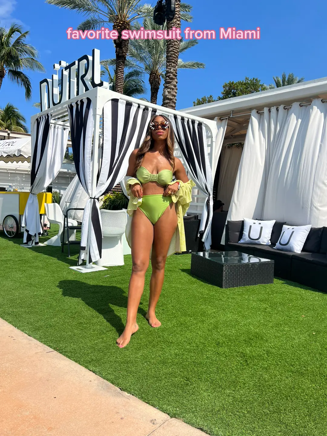 By JADE SWIM 👙 #swimsuit #blackgirltiktok #vacationoutfits #highwaistedbathingsuits #over30tiktok 