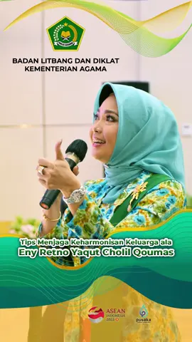 Salam #SahabatReligi Kita intip yuk tips Ibu Eny Yaqut untuk menjaga keharmonisan keluarganya. Seperti apa? Simak reels berikut ini ya! #balitbangdiklatagama #kemenagri 