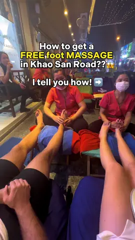 My N°1 recommendatiom for Khaosan Road 😜😎 Save this video! #bangkok #travelbangkok #khaosanroad ##bangkokrecommendations #bangkokthingstodo #bangkokthailand #khaosanroadbangkok #bangkoktravel #bangkoktrip #thailandmassage #thaimassage 