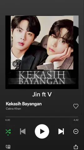 Kekasih bayangan Jin ft V #kpop #bts #taehyung #jin #cover 