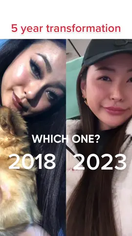 5 years and i look younger? 😂👀? #raelilblack #fyp #beforeafter #transformation 