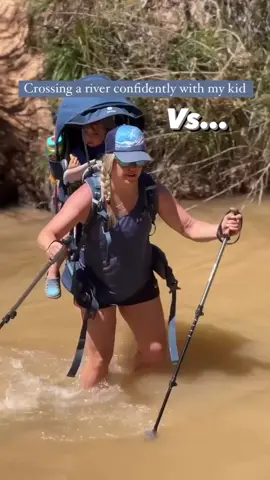 Sometimes your rocking… and then theres plants #river #crossing #mama #confident #plant #water #fyp 