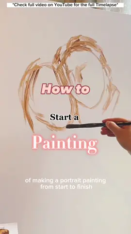 (Part 1) a painting from start to finish #painting #art #artist #portrait #portraitpainting #acrylicpainting #paintingtutorial #fyp 