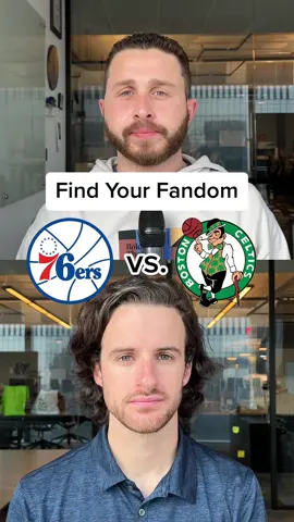 Who would you choose between the @Philadelphia 76ers and @Boston Celtics if you had no bias? We’ll help you #FindYourFandom #Celtics #Sixers #76ers #BostonCeltics #Fanatics #Fandom #NBA #NBAplayoffs 