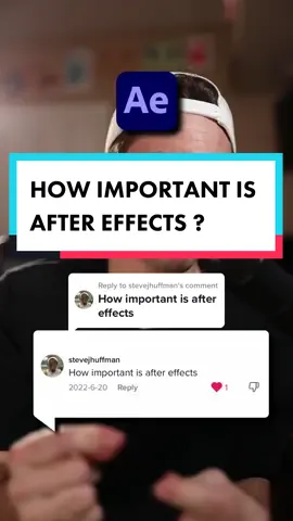 Replying to @stevejhuffman after effects is very important. #shutupandcut 