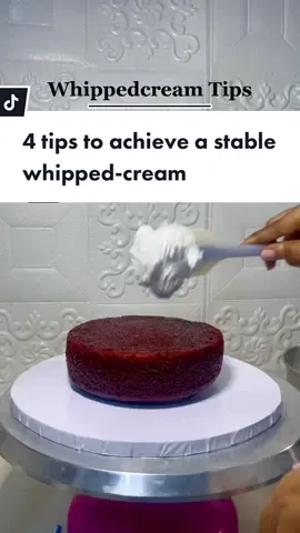 Has your whippedcream ever melted while you were working with it?  Here are 4 tips that can help you acheive a stable whippedcream.  #whippedcreamchallenge #whippedcreamfrosting #whippedcreamtutorial #stablewhippedcream #whippedcream #cakesinlagos #cakesontiktok #cakestok 