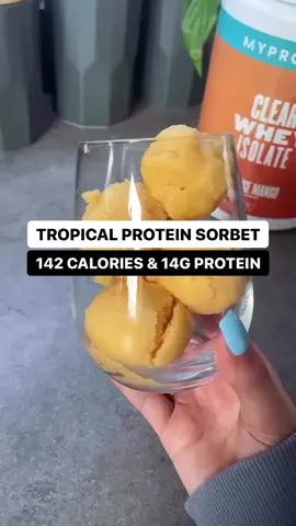 Tropical protein sorbet 🍊🥭 @KIRSTY FLETCHER #Myprotein #Sorbet #ClearWhey 