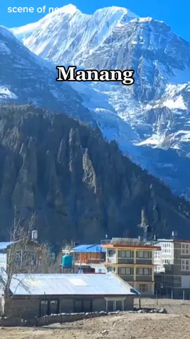 Mountain view of manang🇳🇵 #manang #manangview #mountain #treakkingnepal 