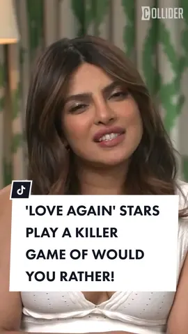 Priyanka Chopra Jonas and Sam Heughan play a gnarly round of Would You Rather! #loveagain #priyankachoprajonas #samheughan #interview #shorts Rom-com, Celine Dion, Sony Pictures