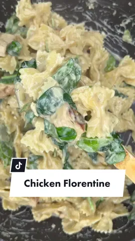 Chicken Florentine  Ingredients: 8 oz. BowTie Pasta  1 lb. Boneless Skinless Chicken Breast 4 Tbsp. Salt (3 Tbsp. for brine, 1 Tbsp. for chicken) Pepper, to taste 1 Tbsp. Poultry Seasoning Olive oil Sauce:  3 Tbsp. butter, unsalted  3 Tbsp. Flour  2-3 garlic cloves, minced  1  cup chicken broth 1 cup. Milk 1 Tbsp. Dried Parsley   salt, to taste White pepper, to taste 4 cups fresh baby spinach, loosely packed 1/2 c. parmesan cheese, grated #pasta #chickenflorentine #bowtiepasta 