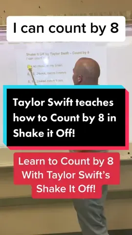 My students are so hyped for the Eras Tour in Philadelphia with @Taylor Swift this weekend! They hope this Shake it off count by 8 version goes viral and Taylor sees this one. #swifttok #taylorswift #erastour #teachwithmrc #teacher #teachersbelike #swiftie #swifties #philadelphia #bethlehem #teachersoftiktok 