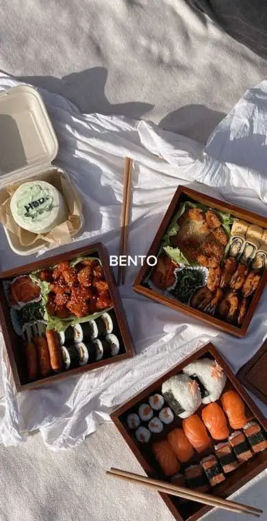 bento collection. waiting for sunnier days to make another bento☀️ which one’s your fave?✨ Bento box from “Japankitchen” on Etsy.  #bento #bentobox #bentoboxlunch #bentoboxideas #picnic #picnicideas #sushi #onigiri #tempura #tamagoyaki #gyoza #spammusubi 