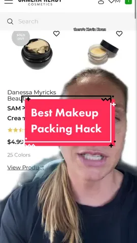 The sample program at @Camera Ready Cosmetics is about to change my packing and vacation makeup life I just know it!! #makeuphack #packingtips #makeupartist  #greenscreen 