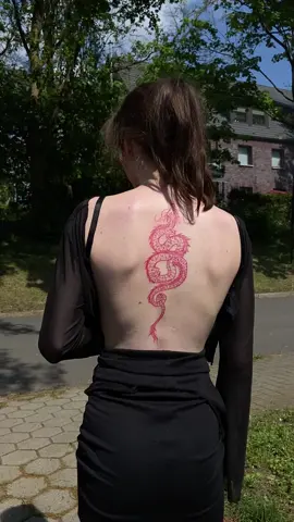 back tattoo from today 🫶🏻✨ #tattoo #tatt #tattoos #tattooartist #tattooideas #dragontattoo 