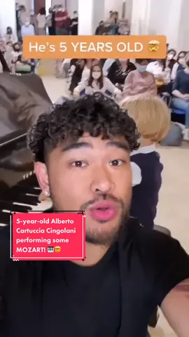 5-year-old Alberto Cartuccia Cingolani performing some Mozart🤯🎹 (via: twitter/goodnewsmvt) #mozart #kidtalent 