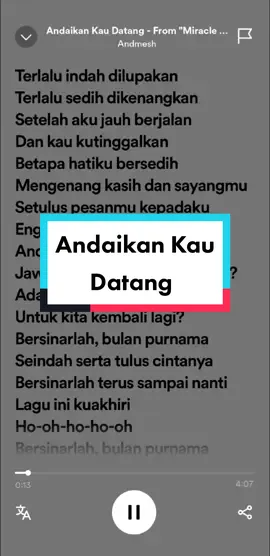 ˈepəˌsōd 57 | Andaikan Kau Datang_Andmesh #liriklagu #fypシ  #andaikankaudatangkembali #andmesh #musikindonesiadispotify #musikviral #lagugalau #fyp #sadvibes #laguviral  #musik_story #musicvideo #storywab #fyppppppppppppppppppppppp 