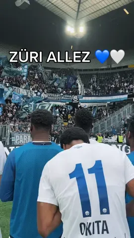 ZÜRI ALLEZ 💙🤍  Danke für eure Unterstützung in Bern und eine gute Heimreise. 🙏🏼 #YBFCZ #fcz #stadtclub #NieUsenandGah 