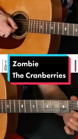Aprende a tocar Zombie - The Cranberries | #CapCut #tocarguitarra #acordesdeguitarra #clasicosporsiempre #guitarraonline #clasicosinolvidables #rock #90s #guitarrafacil #aprenderguitarra #guitarraencasa 