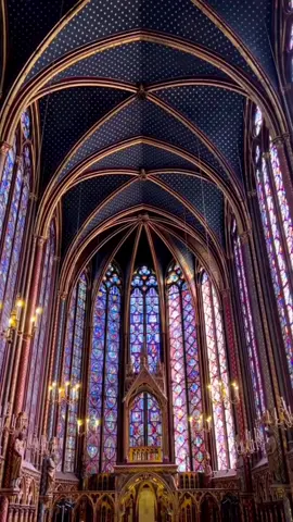 The most beautiful stained glass window-Sainte Chapelle #France #Paris #church #beautiful #cathedral 