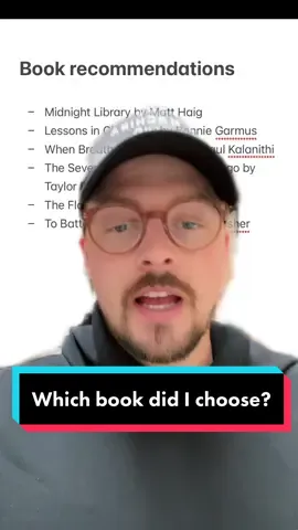 Which book did I choose? #BookTok #mentalhealthmatters 