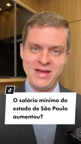 Respondendo a @adryelen_ O salário mínimo do estado de São Paulo aumentou? #advogado #trabalho #saopaulo #emprego #direito