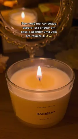 Extasiada com essa vela cheirosa que eu amo 🫧✨🕯️ @sanchz.design  #AestheticsVibes #velasaromaticas #videorelaxante #relax #fy 