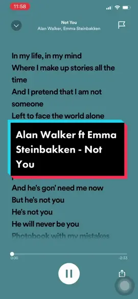 Alan Walker ft Emma Steinbakken - Not You 🔥🔥🔥 #alanwalker #alanwalkermusic #alanwalkernotyou #emmasteinbakken #notyou #notyoualanwalker #song #music #musica #musically #tiktok #tiktokviral #tiktokviralvideo #tiktokviraltrending #tiktokmalaysia #tiktokindonesia #lyricsvideo #lyrics_songs #malaysia #malaysiatiktok #indonesia #indonesiatiktok #fyp #fypシ #fypage  #trending #trendingsong #kingcherryymqs 