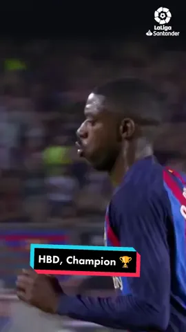 😜 2️⃣6️⃣ years old and we still don't know if he's left or right-footed. 🥳 Happy birthday, CHAMPION Dembélé! 🏆 #LaLigaSantander #LaLigaHighlights #deportesentiktok #Sports #LaLiga #Barça #tiktokfootballacademy #TikTokDeportes #Football #Dembélé 